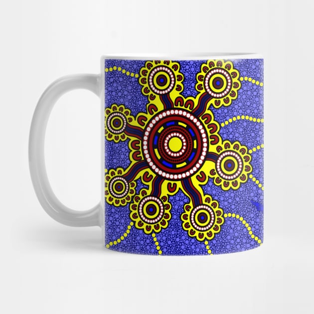 Aboriginal Art - Yellow by hogartharts
